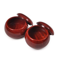 工厂直供 实木围棋罐 松木棋罐象棋罐五子棋罐收纳罐整木罐黄花梨