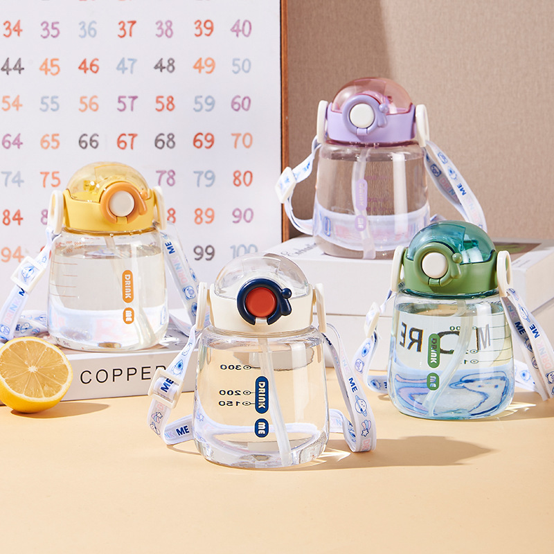 Fuxing Children's Water Cup Baby Anti-Fall Cup Cute Simple Student Straw Cup Universal Kettle Plastic Cup Wholesale Fuxing Children's Water Cup Baby Anti-Fall Cup Cute Simple Student Straw Cup Universal Kettle Plastic Cup Wholesale