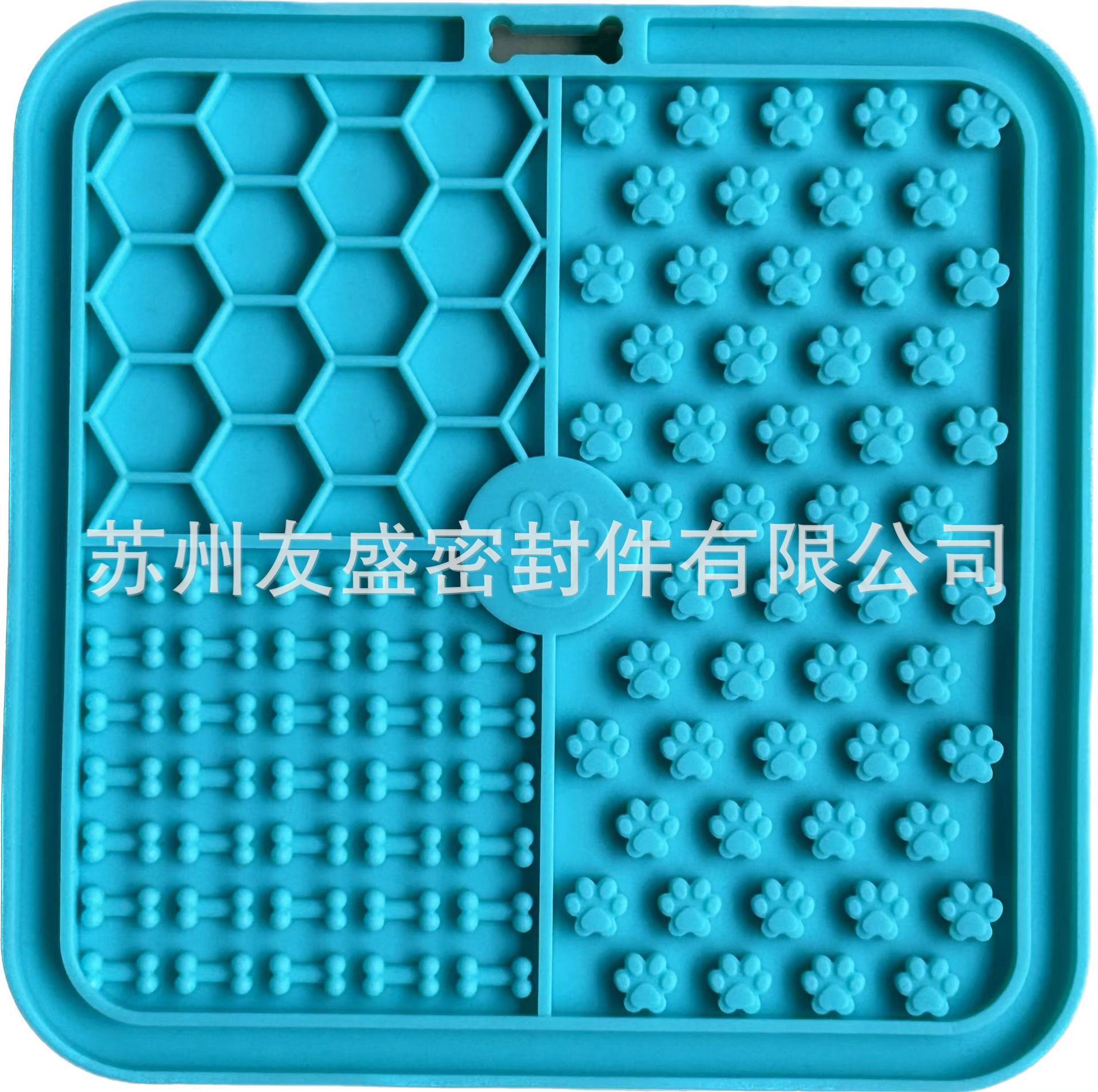 Los fabricantes transfronterizos nuevos de silicona perro mascota anti-estrangulador de alimentos lento mantel gato lamer Mat taza de succión de silicona lenta