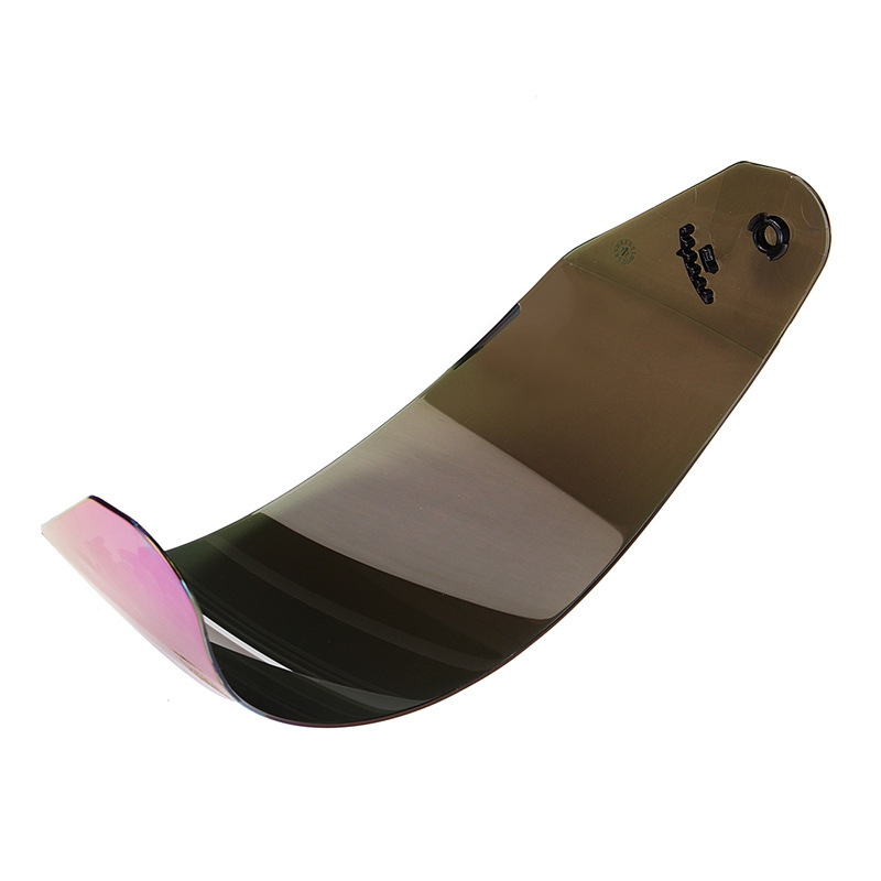 Helmet, compatible lens, multicoloured glasses