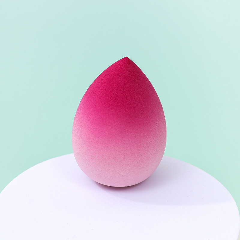Estilo transfronterizo color degradado maquillaje de huevo soplo de polvo no látex color spray en forma de calabaza maquillaje esponja maquillaje huevo personalizado de fábrica