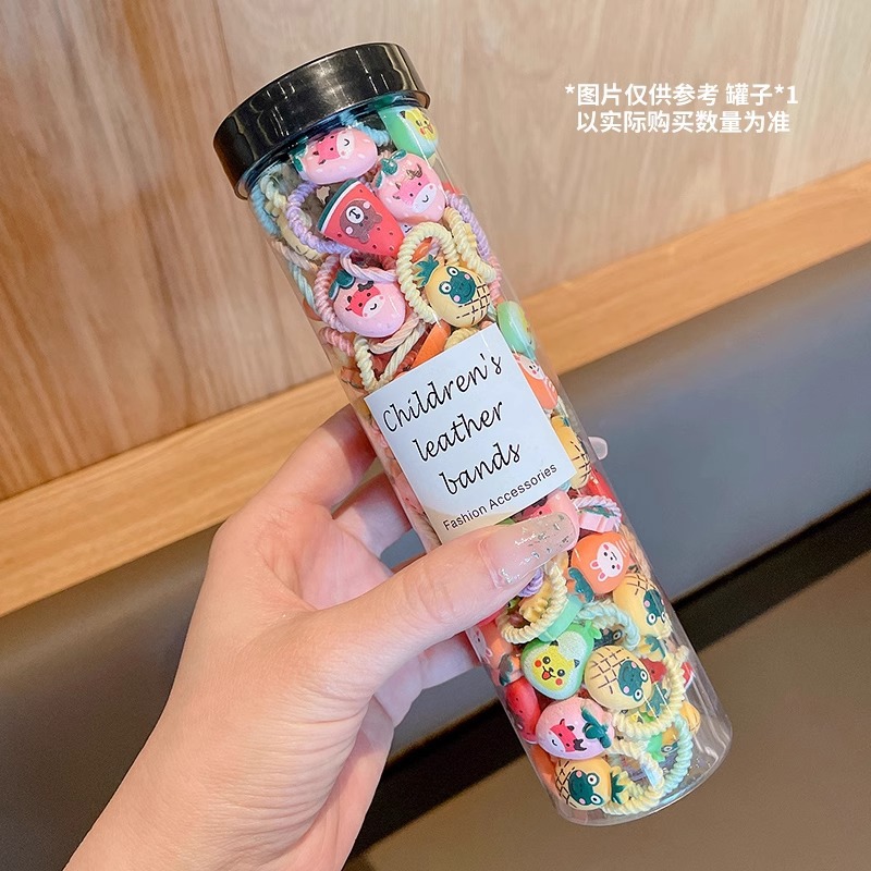 Flores de dibujos animados para niños pulgar anillo de cabello de cabello de niña elástica buena banda de cabello nuevo estilo coreano accesorios para el cabello de bebé