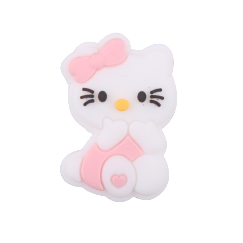 Productos creativos para bebés DIY dibujos animados animales karting gatos silicona bebé tetina cadena de dientes molares accesorios de pulsera de diente