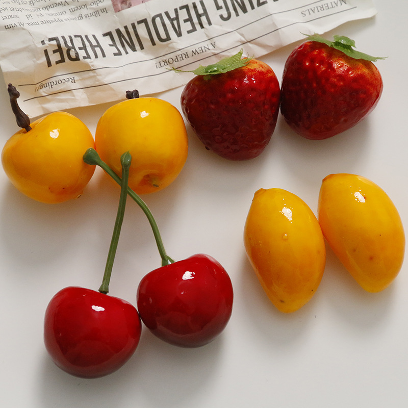 Pastoral Fruit Series Sweet DIY Easiest for Match Accessories Wholesale Strawberry Cherry Mango Orange Apple Various Options