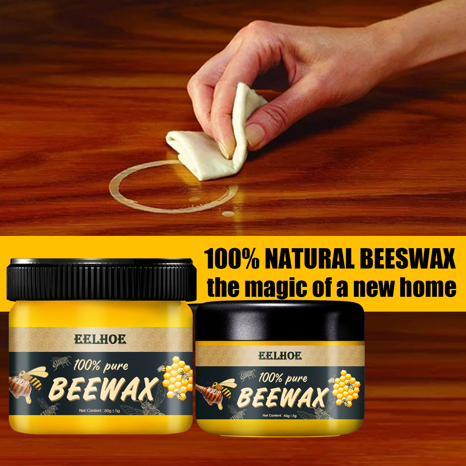 EELHOE Natural Beeswax Image 3