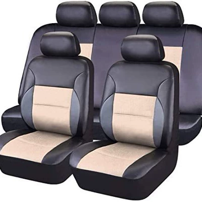 sandwich stitching leather seat cover — Universal seat cover