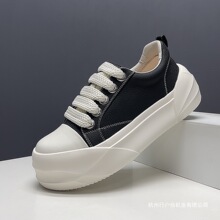 2025年爆款男鞋真皮板鞋厚底鞋男潮牌高级感休闲男鞋男士高档鞋子