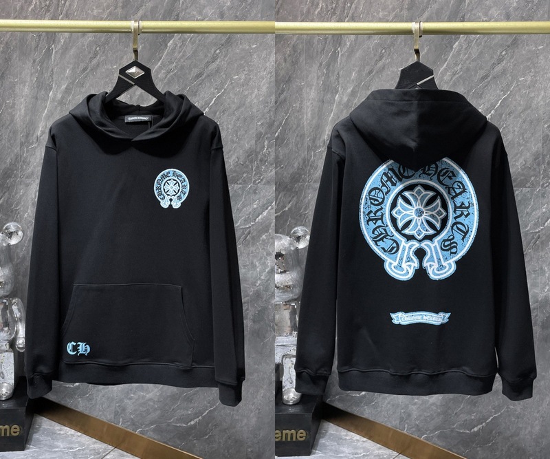 25ss正确版Chrome Hearts 克罗伈十字架连帽卫衣百搭潮流时尚批发|undefined