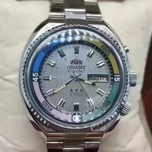 Men's Japanese Double Lion Watch Automatic Mechanical Watch Haiba Watch Rotating Large Dial Multifunctional Luminous Wristwatch