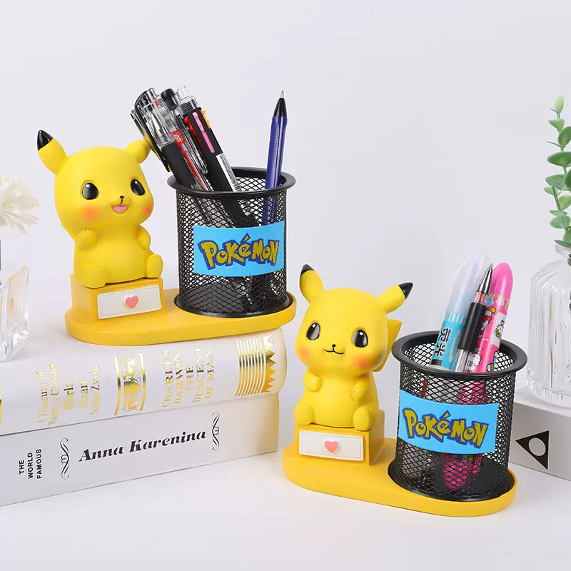 儿童节可爱皮卡丘树脂工艺品摆件呆萌笔筒学生礼品儿童节生日礼物
