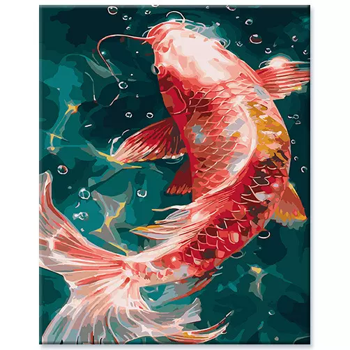 得艺品牌批发新款diy数字油画 跨境 锦鲤 猫头鹰 佛 寓意好