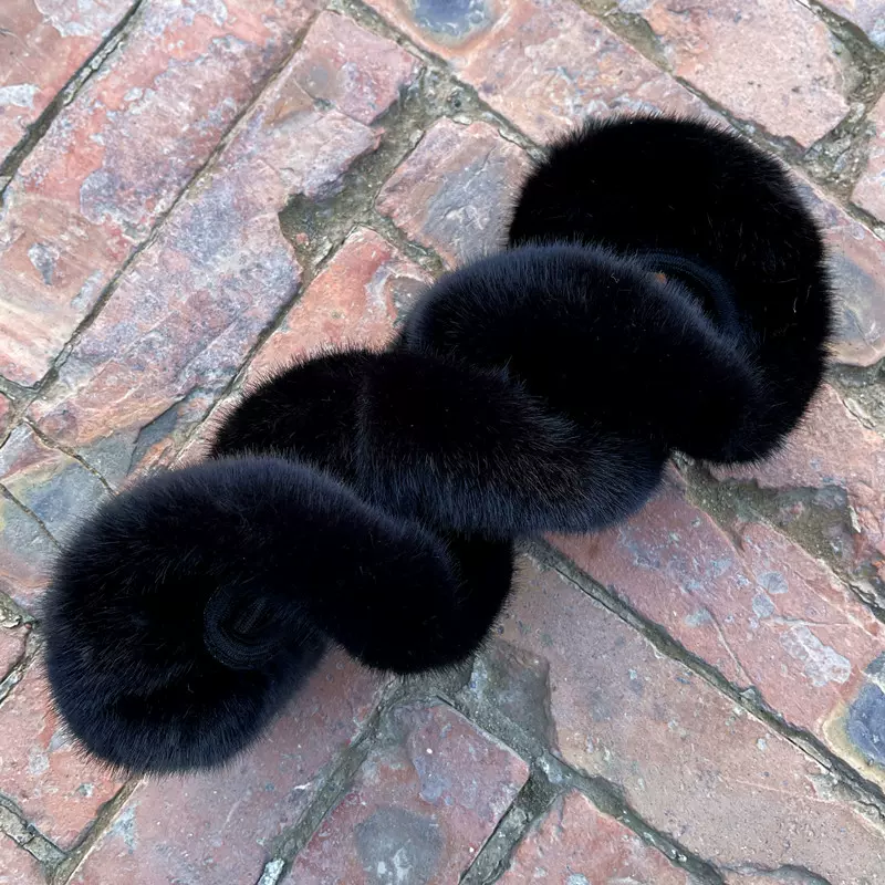 冬季毛绒方向盘套松紧汽车把套仿狐狸毛厂家批发跨境外贸