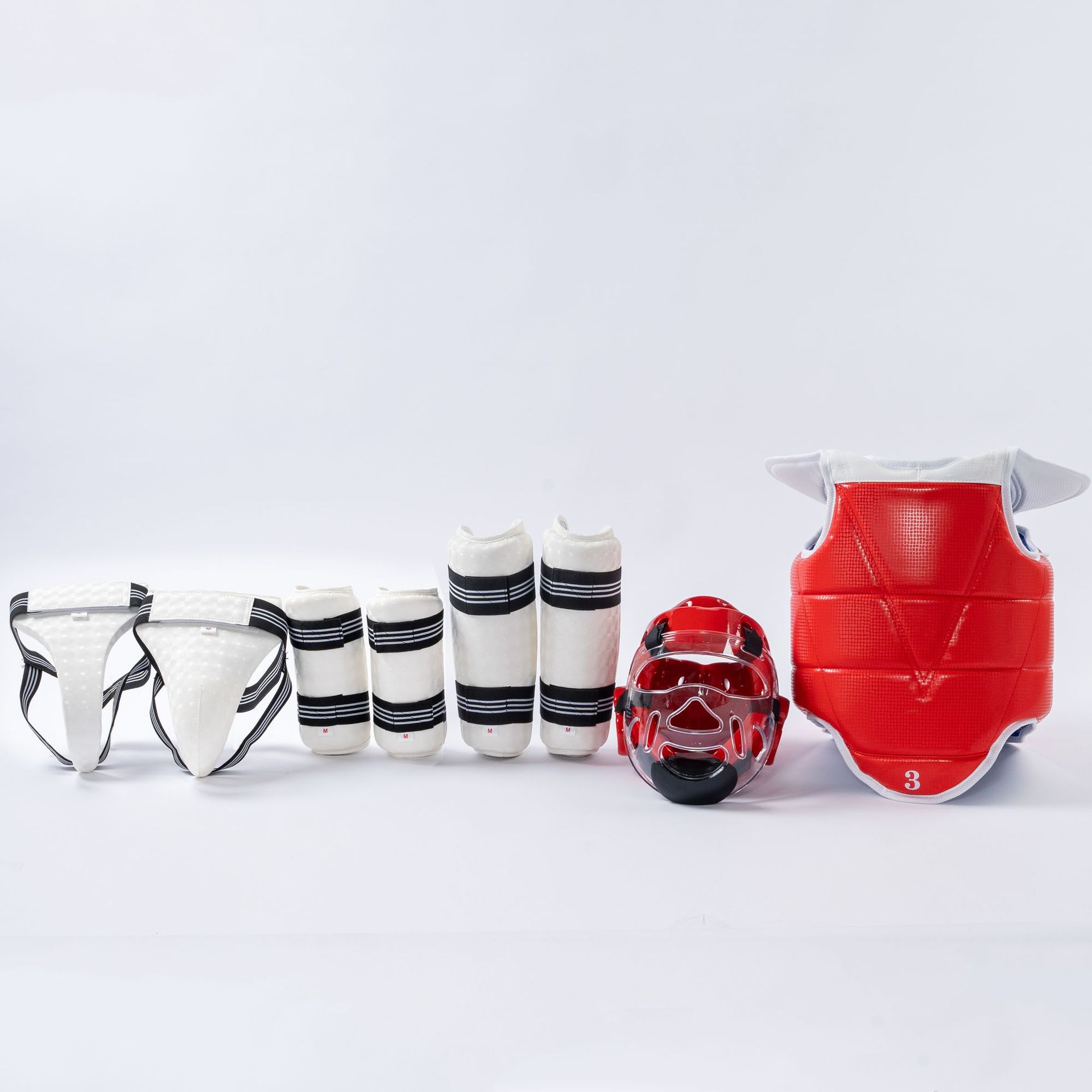 Taekwondo protective gear full set adult children thickened karate boxing Sanda martial arts sports protective gear