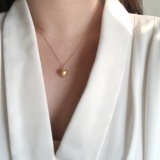 Ретро ожерелье в виде сердечка из нержавеющей стали, аксессуар, стиль Лолита