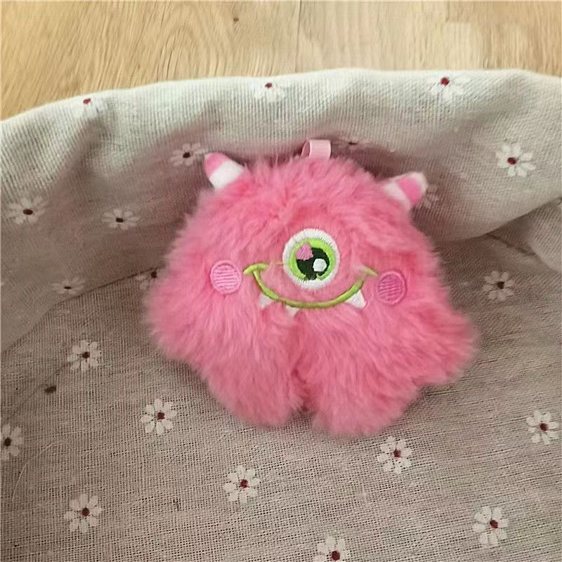 La celebridad de Internet transfronteriza ins monstruo de ojos grandes llavero estúpido bestia de un ojo colgante de felpa Luo Xiaomin mismo colgante de bolsa de estilo