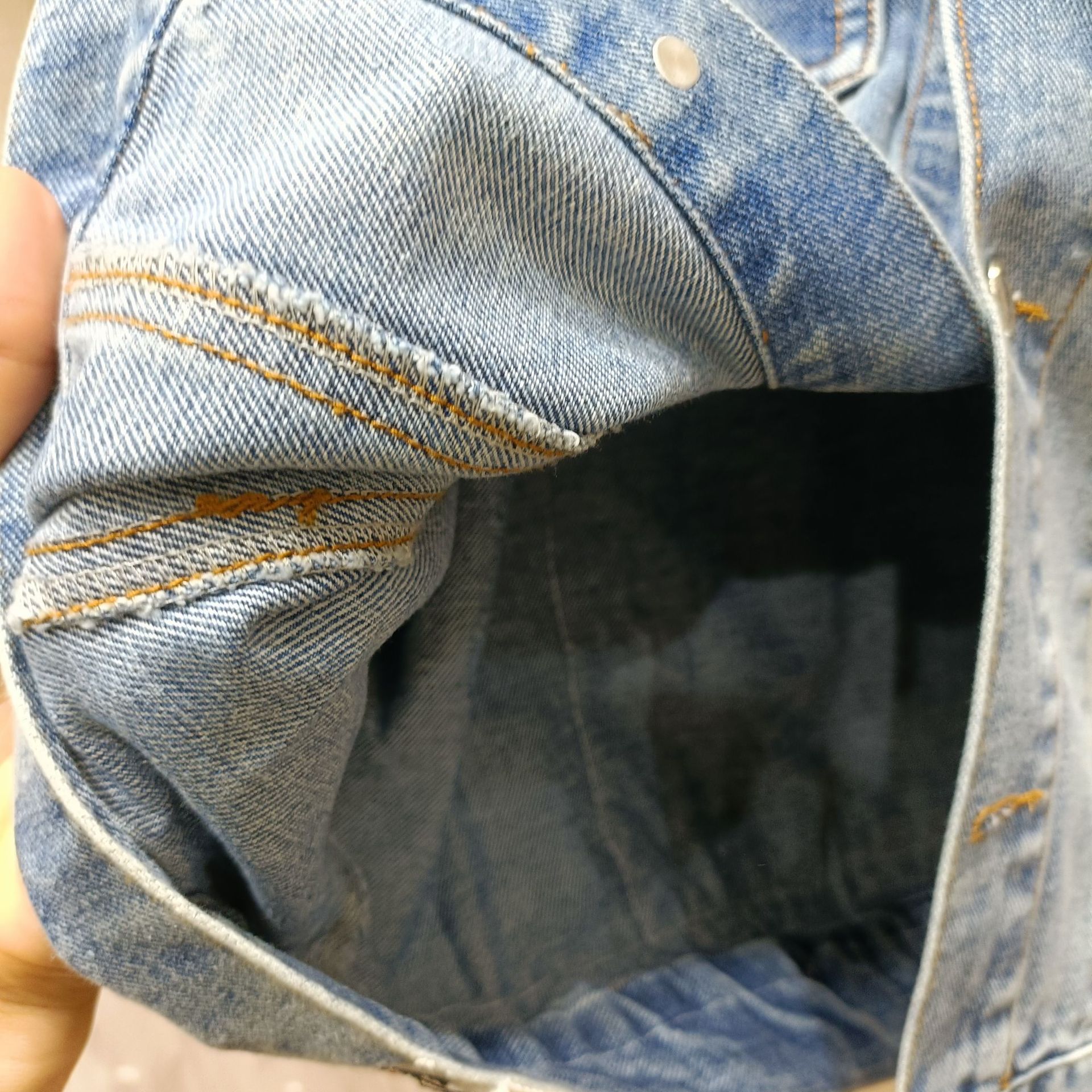 denim jacket back view