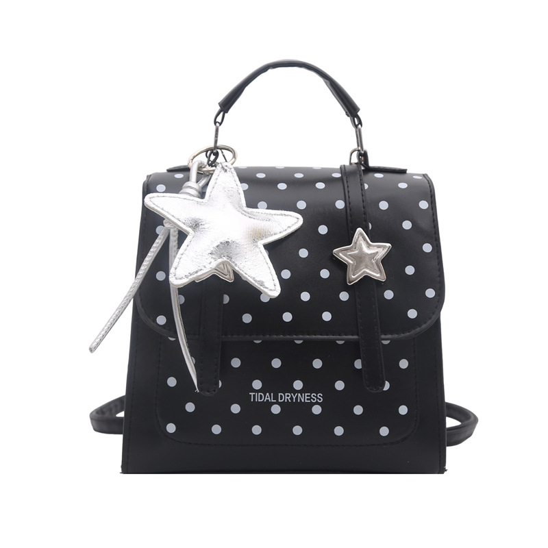 Bolsa de hombro coreana de estilo universitario de ondas 2026 nueva moda simple versátil mochila de mano de viaje