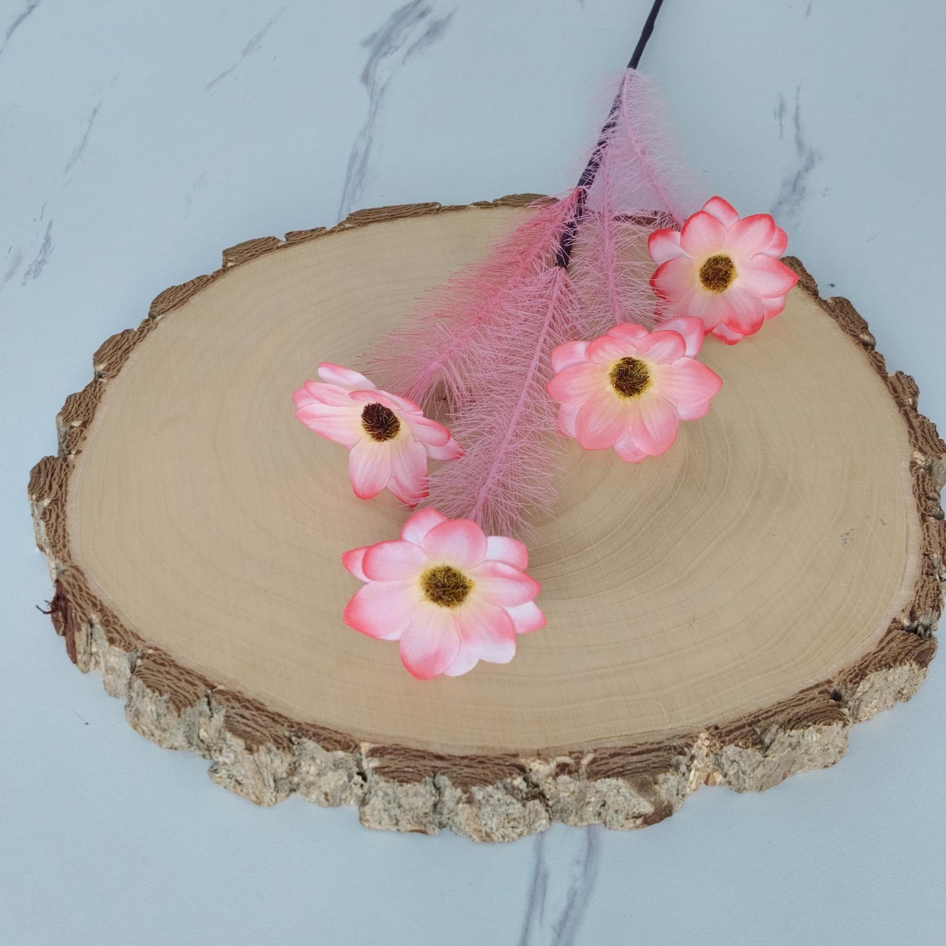 Simulación de flores de Ge Sang, ramas de manzanilla, flores falsas, jardinería al por mayor, decoración decorativa de flores
