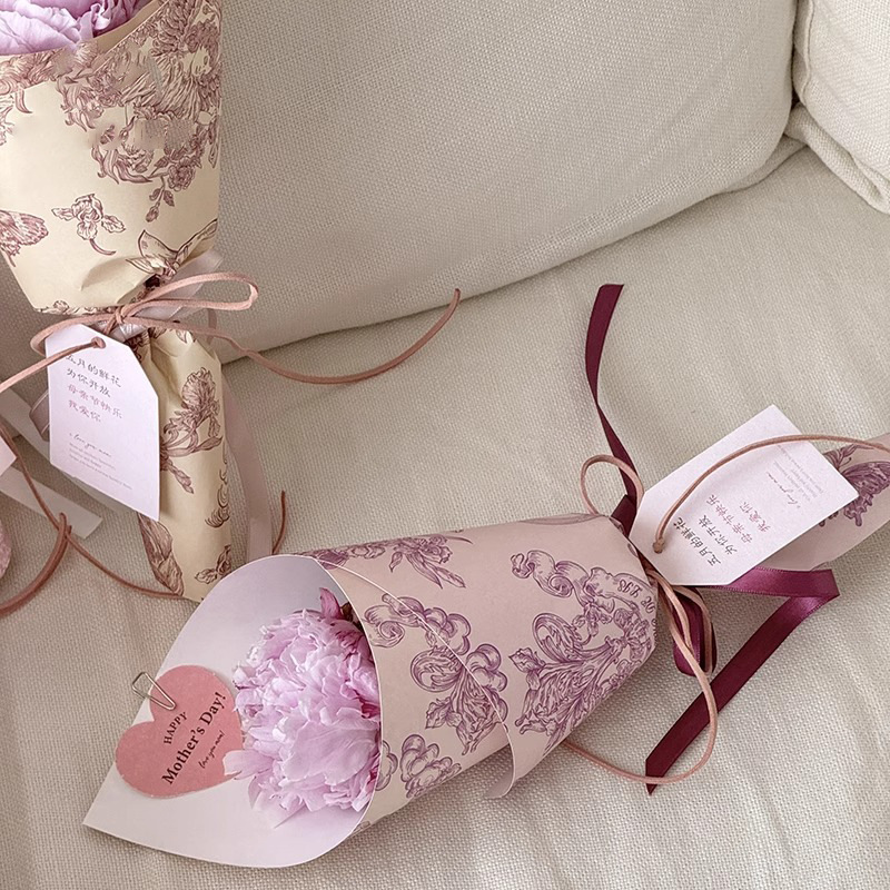 Siete colores, jardín francés, césped, madera, papel de flores, papel de flores, material de bricolaje hecho a mano, ramo fresco, papel de embalaje, floristería