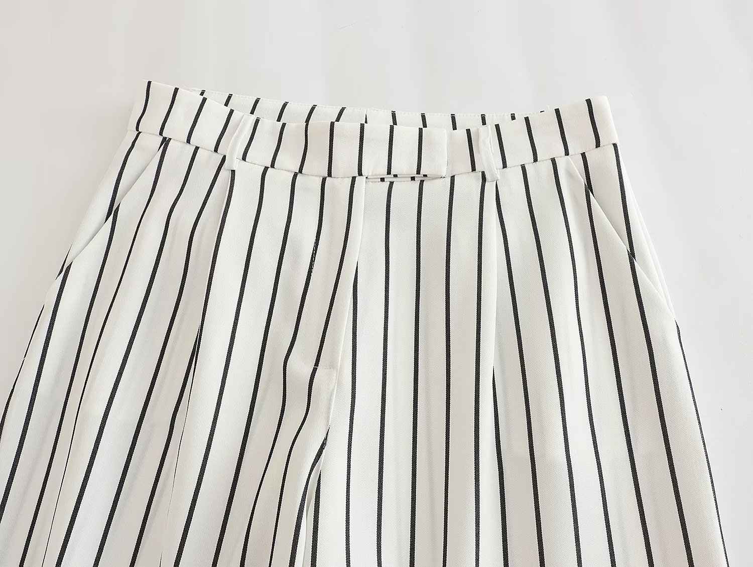 GraceChic, set di pantaloni larghi a gamba larga con tasche doppiopetto a righe da donna, primavera europea e americana_voghion.com