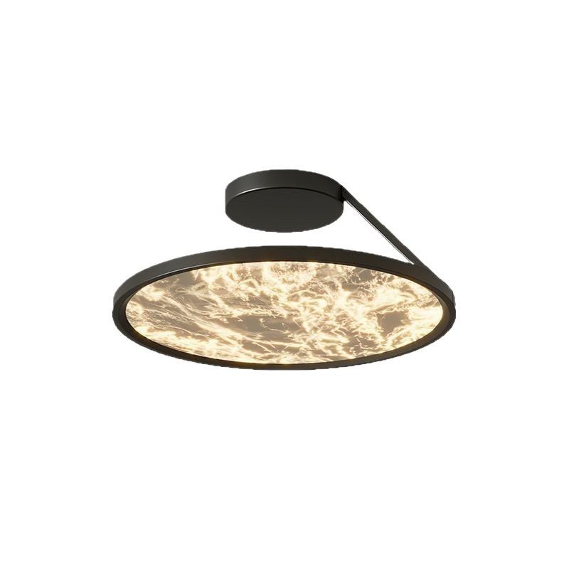 Luz de techo del dormitorio italiano minimalista lujoso ligero alto espectro completo protección de ojos redonda nube comedor lámparas de estudio