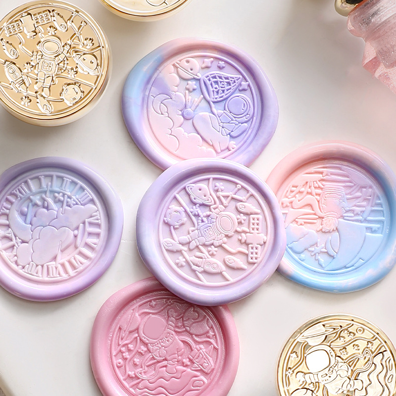 New product in January 23 Suidisi original star language star wish series space astronaut fire paint seal head wholesale