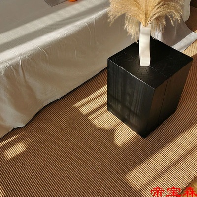 manual Jute Flax carpet a living room tea table Sofa cushion Simplicity Japanese household Tearoom balcony Tatami Mat