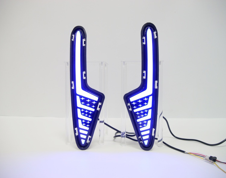 Suitable for Geely Xingyue 25-26 Models, Daytime Running Lights, Turn Signals, Night Ice Blue Modified Front Fog Lights