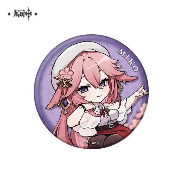 Outing theme series Q version badge - Yae Godson-7879