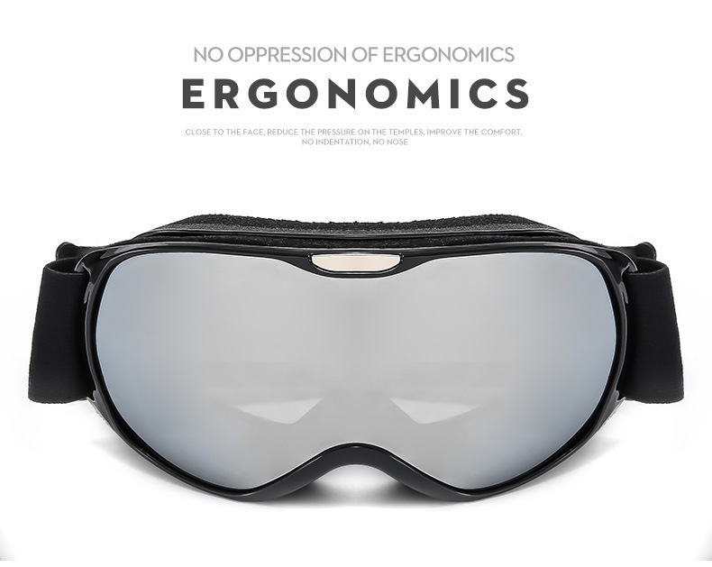 Children's colorful coated anti fog mountain skiing with mirror bag, outdoor windproof sand and snow goggles_voghion.com