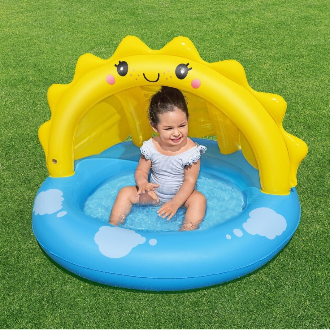 52637) Sunflower awning paddling pool (1.2kg) 101*97*71cm