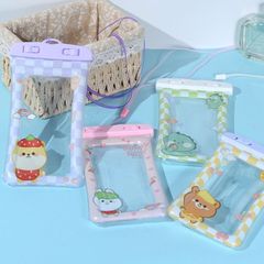 Summer cartoon phone airbag waterproof bag touch drifting airtight anti-collision phone bag travel photography can be hung on the neck