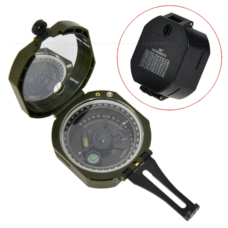 Высокоточный американский военный зеленый многофункциональный компас M2, геологический компас, водонепроницаемый и противоударный, для альпинизма на открытом воздухе, путешествий по пересеченной местности