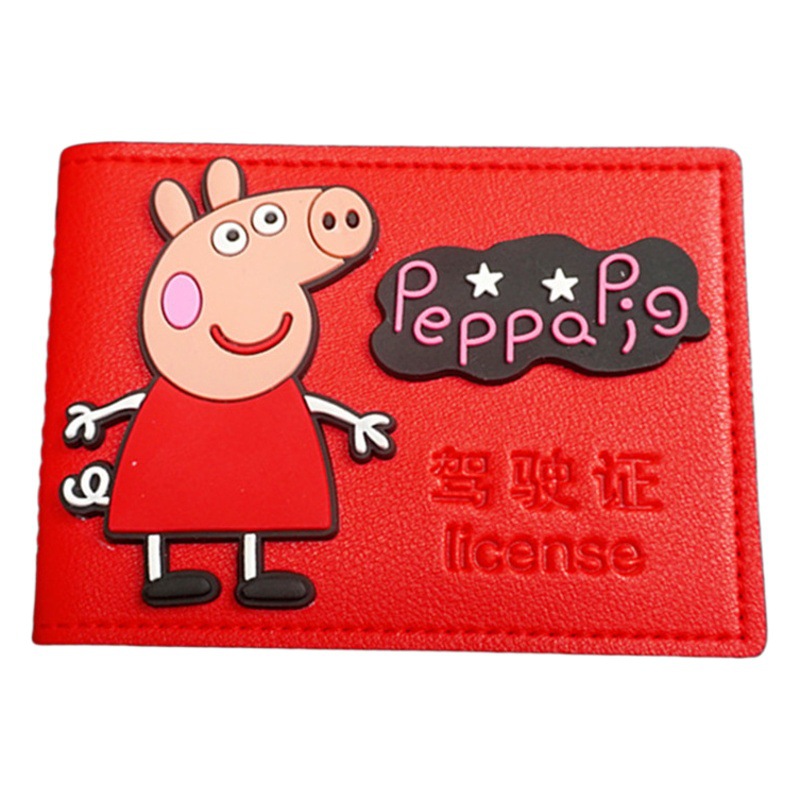 Licencia de Conducir del coche caso de cuero lindo de dibujos animados hombres y mujeres de la licencia de conducir caso par vehículo de motor Licencia de Conducir bolsa integrada