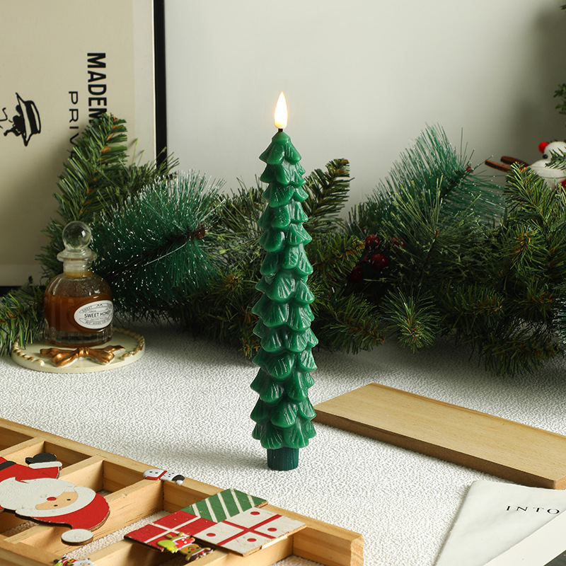 퓨어 그린 크리스마스 트리 롱 폴 총알 4.5cm*25cm 일반 스타일