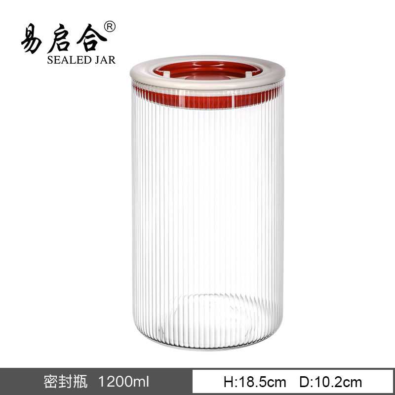 Fábrica directa de suministro de alta borosilicona tanque de vidrio sellado tanque de almacenamiento de frutas secas tangerinas al por mayor de alta borosilicona tanque de vidrio