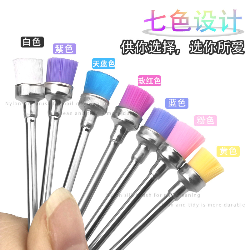 Wholesale transfronterizo de uñas cepillo de limpieza de uñas cepillo de polvo de uñas cepillo de limpieza de grietas