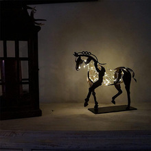 跨境专供金属马雕像装饰手工现代马雕塑工艺品质雕像装饰礼品装饰