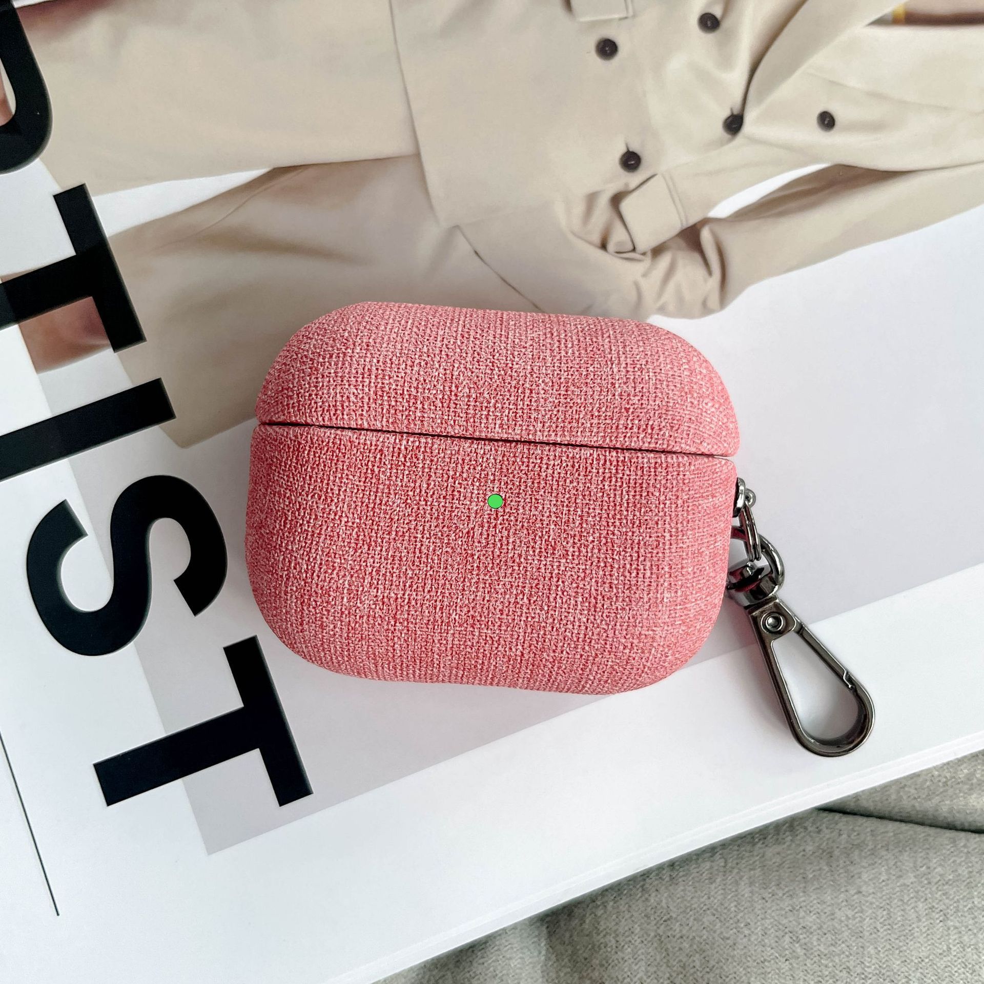 35g Weight iPhone Applicable Brands Bluetooth earbuds case Classification Pu Leather Material Solid Color Pattern Simple Style Style Pu Leather Solid Color Simple Style Bluetooth Earbuds Case Phone Accessories 9
