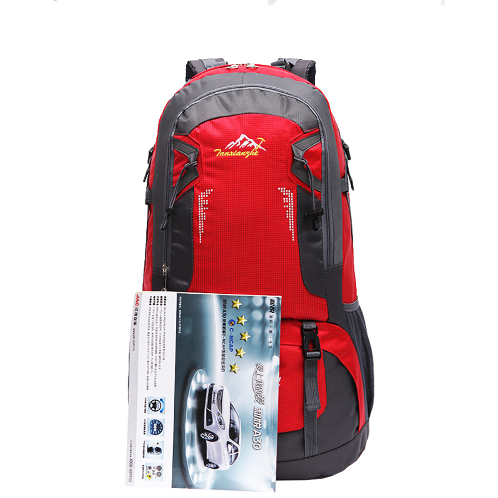 Bolso de montañismo al aire libre de gran capacidad 60L bolso de viaje de nailon resistente a las salpicaduras