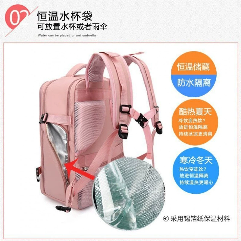 Suitcase wet and dry separation, luggage storage system, capacious durable backpack for traveling