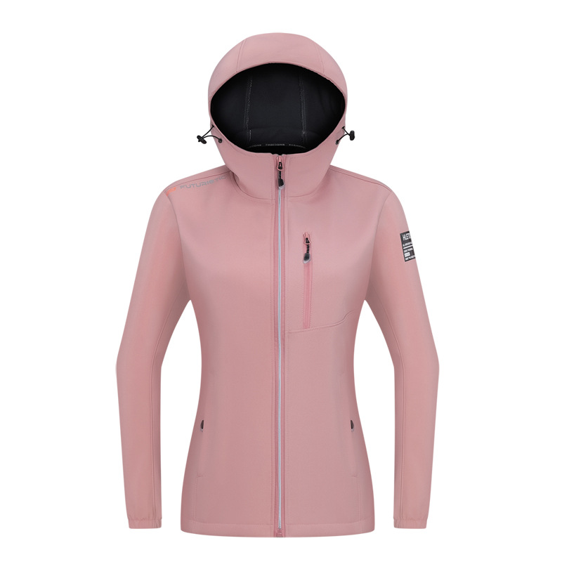 Abrigo de concha suave de otoño e invierno para hombres y mujeres con forro polar engrosado chaqueta cálida al aire libre a prueba de viento impermeable chaqueta deportiva casual