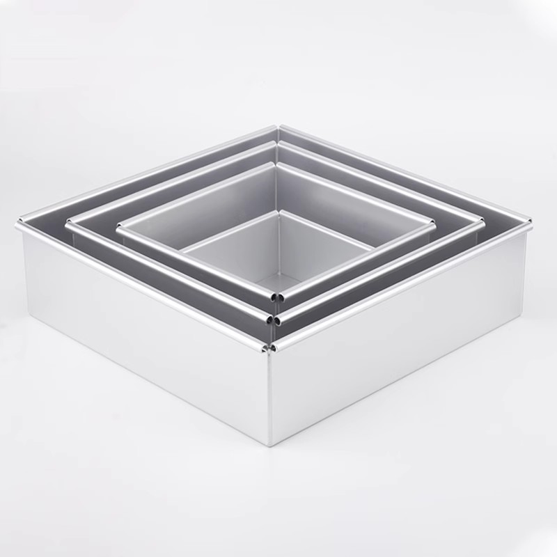 正方形戚風蛋糕模活底烘焙工具繤斯圈4 5 6 8 9 10 11 12 14英寸