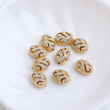 14K������ʯ�E�A���� ��ɫ�U�ն��δ����Ʒ��� diy�ֹ�ɢ����