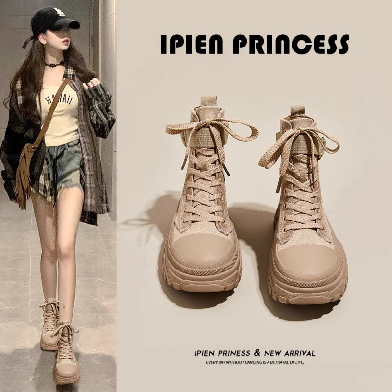 Martin Boots for Women, Winter 2026 New Model, Outdoor Hiking and Mountaineering Boots, Lightweight Thick-Soled Travel Canvas Work Short Boots Martin Boots for Women, Winter 2026 New Model, Outdoor Hiking and Mountaineering Boots, Lightweight Thick-Soled Travel Canvas Work Short Boots