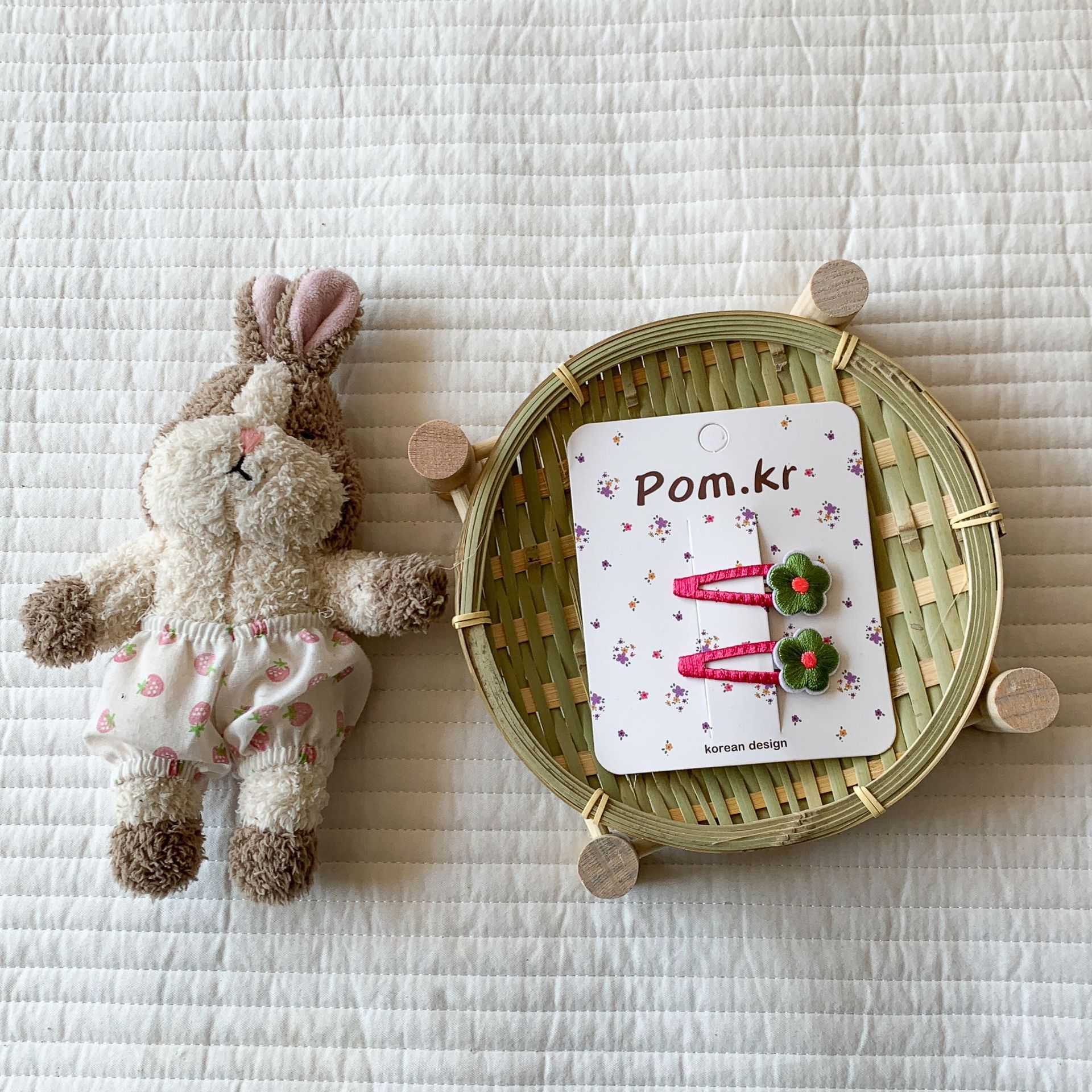 Caña de pera ropa para niños niña flor horquilla 2025 nuevo color sólido para niños dulce y lindo flequillo bb horquilla para bebé