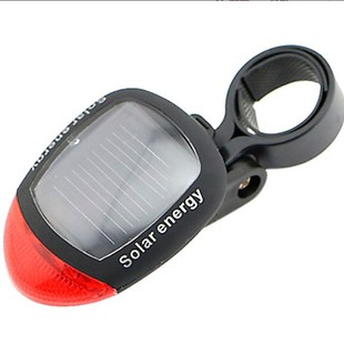 Bicycle Solar Tail Light Mountain Bike Car Light Cycling Warning Light Charging Free Bicycle Light Bicycle Accessories