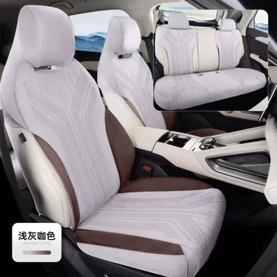 Byd Yuan up Special Car Modelə uyğun (Original) oturacaq örtükləri - light-gray-brown-dedicated-car-with-five-seats
