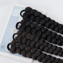 假发辫子麻花辫双马尾仿真发网红古风中式绑带侧边马尾拳击辫