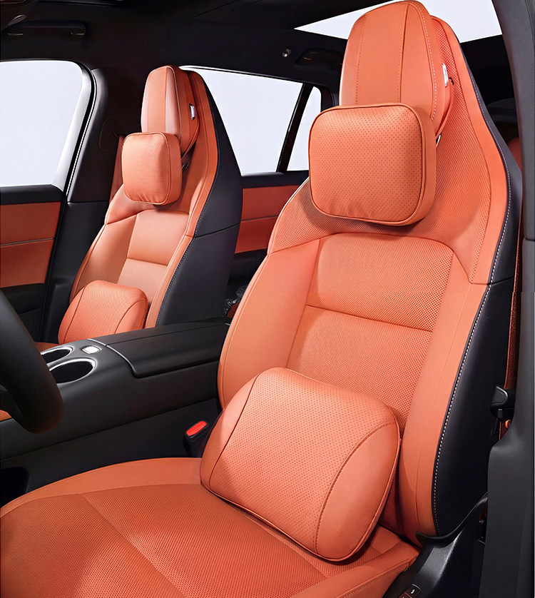 Suitable for the New M6 Headrest and Neck Pillow of the Aito 26 Series, the Same Style as the Cooling Nappa Leather Breathable All-Season Lumbar Support